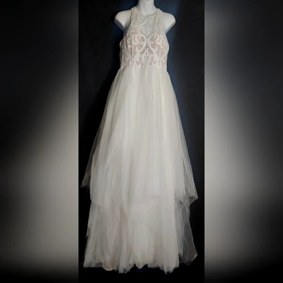 white wedding dress long sleeve lace V Neck Long Sleeve Simple Ivory Wedding Dress